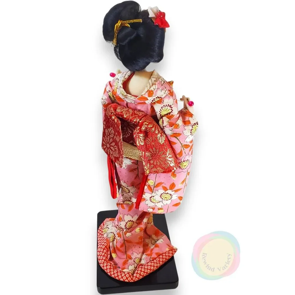 Vintage 1962 1963 Japanese Geisha Dolls Set of 3 11